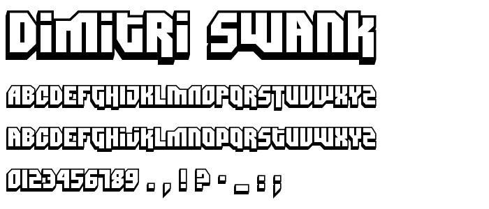 Dimitri Swank font